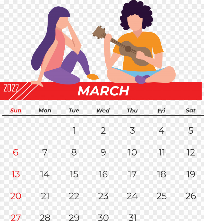 Calendar Cartoon Reading Day PNG