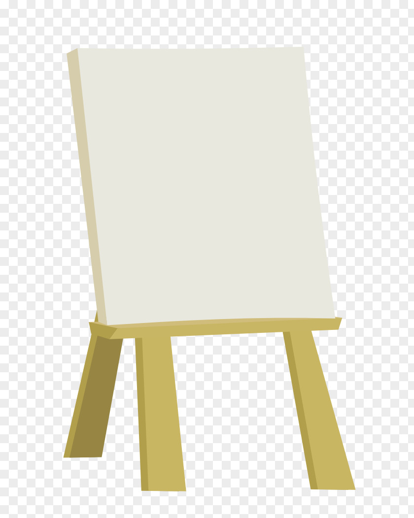 Canvas Table Easel Furniture Wood Chair PNG
