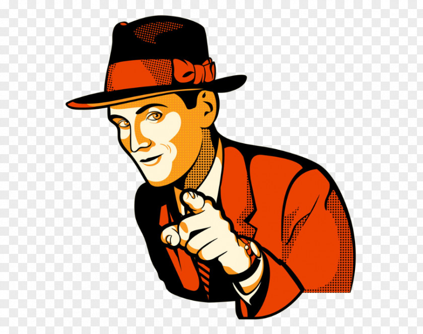 Hand-painted Hat Man Royalty-free Clip Art PNG