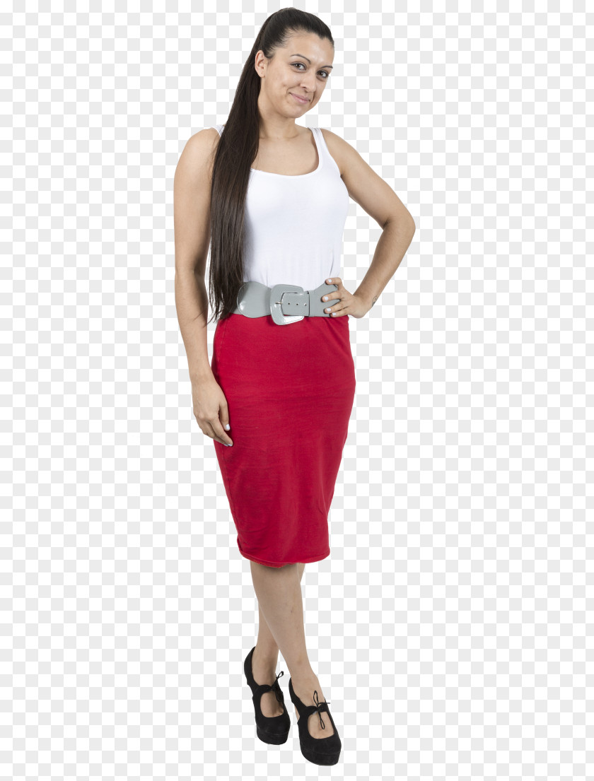 Cocktail Waist Skirt Dress PNG