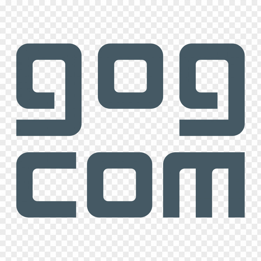 Design Logo Brand GOG.com Font PNG