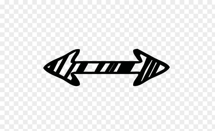 Double Arrow Drawing Sketch PNG