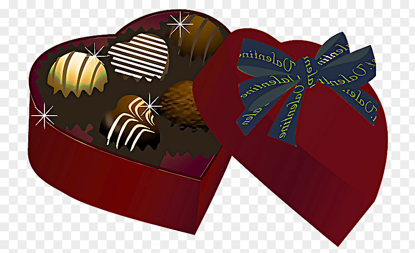 Holiday Praline Heart Confectionery Chocolate Truffle Ribbon PNG