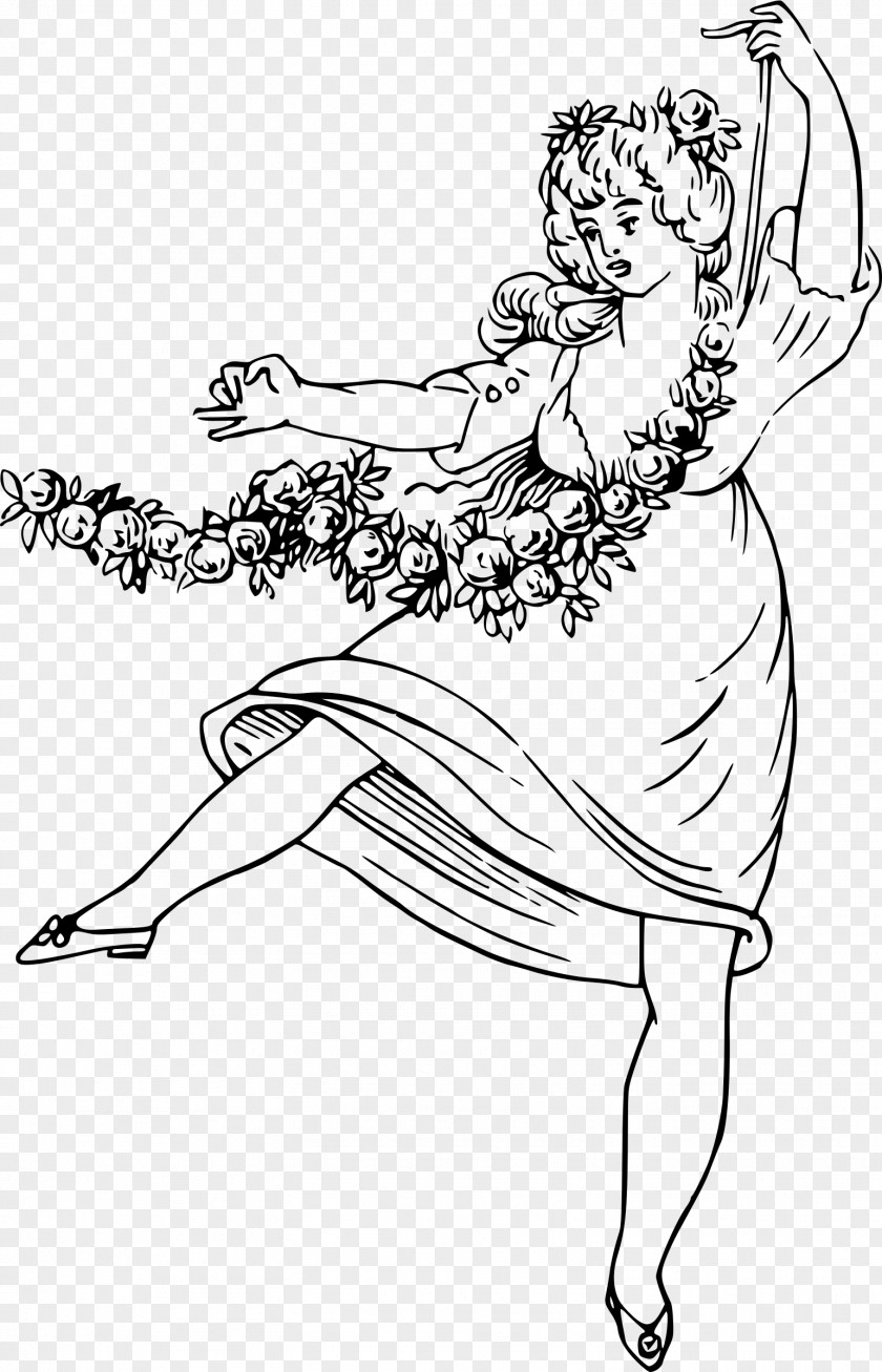 Medieval Women Middle Ages Line Art Drawing Clip PNG