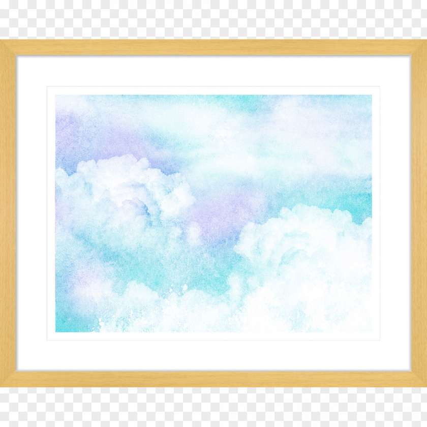 Painting Picture Frames Watercolor Blue PNG