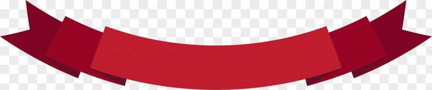 The Red Ribbon Banner Pongee PNG