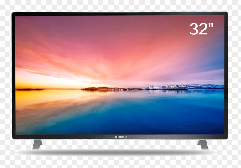 Ultra HD LCD TV Slim One Body Liquid-crystal Display LED-backlit Television High-definition PNG