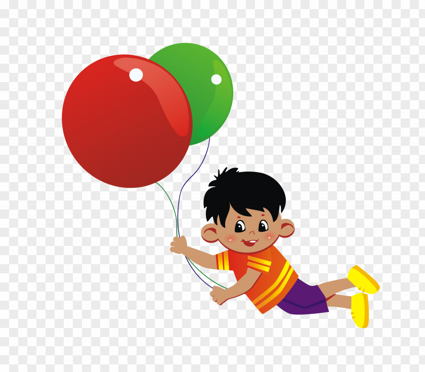 Children With Balloons Balloon Illustration PNG