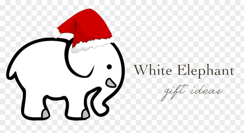 Christmas Hat White Elephant Gift Exchange Clip Art PNG