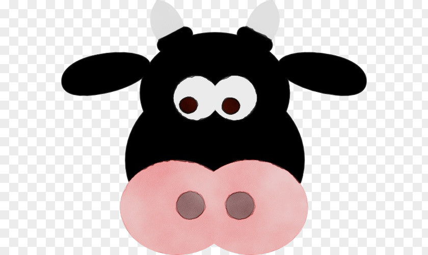 Ear Cap Cartoon Angus Cattle Face House Cow Dairy PNG