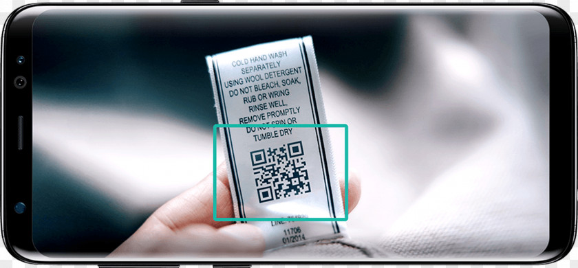 Samsung Galaxy S8+ Note 7 Bixby QR Code PNG