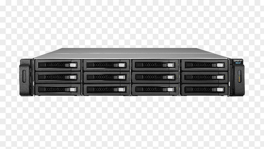 Serial Attached SCSI Network Storage Systems 19-inch Rack QNAP Systems, Inc. RAID PNG