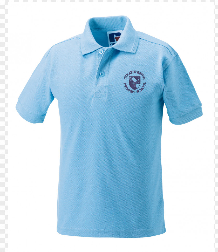 T-shirt Polo Shirt Blue Sleeve PNG
