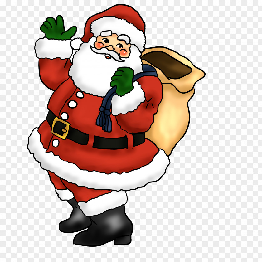 Santa Claus Image Father Christmas Candy Cane Clip Art PNG