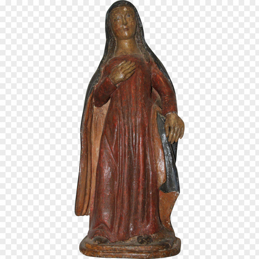 SCULPTURE TOP VIEW Bronze Sculpture Virgin Annunciate African Renaissance Monument Classical PNG