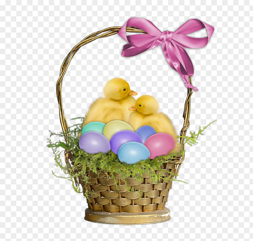 Easter Elements Egg Digital Scrapbooking Food Gift Baskets PNG