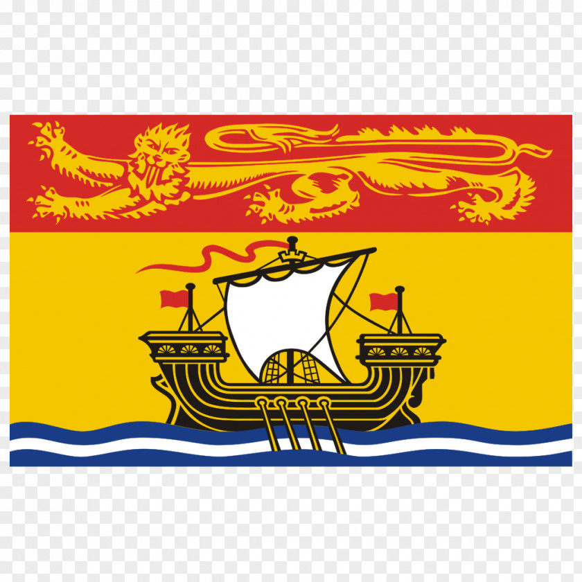 Flag Of New Brunswick Canada Eastern PNG