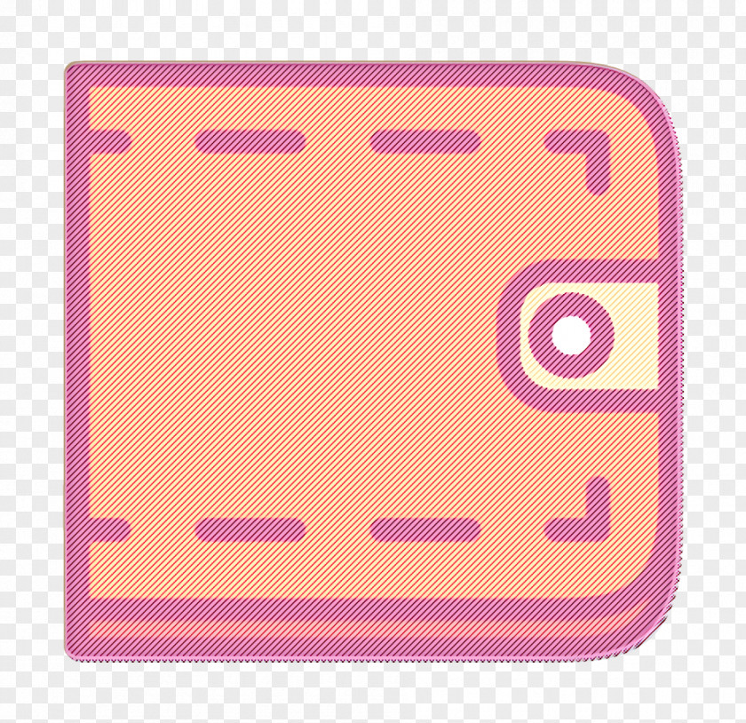 Magenta Material Property Cash Icon Coin Finance PNG