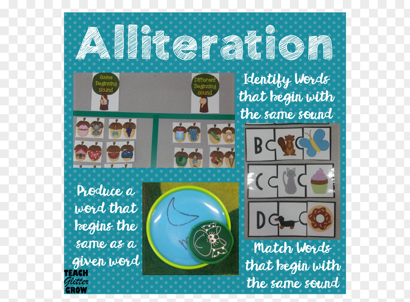 Word Alliteration Phonological Awareness Learning Reading PNG