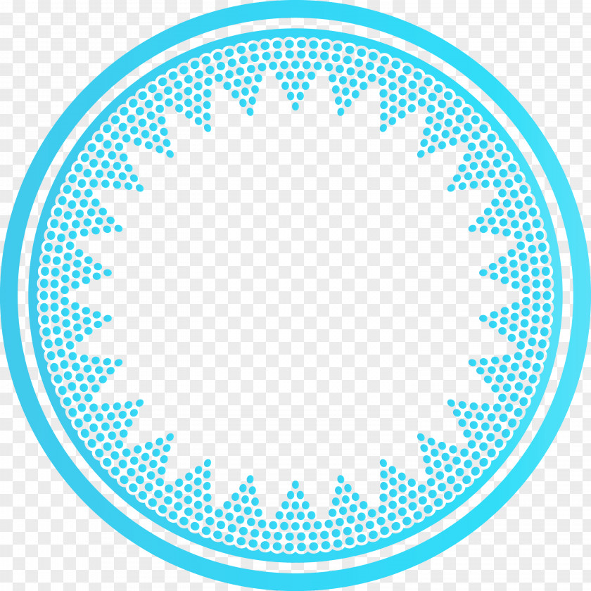 Aqua Turquoise Circle PNG