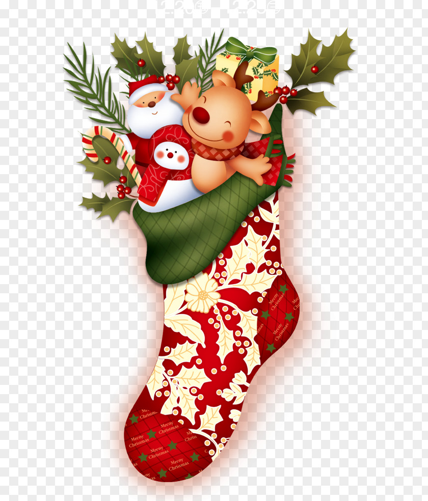 Christmas Stocking Santa Claus Hosiery PNG