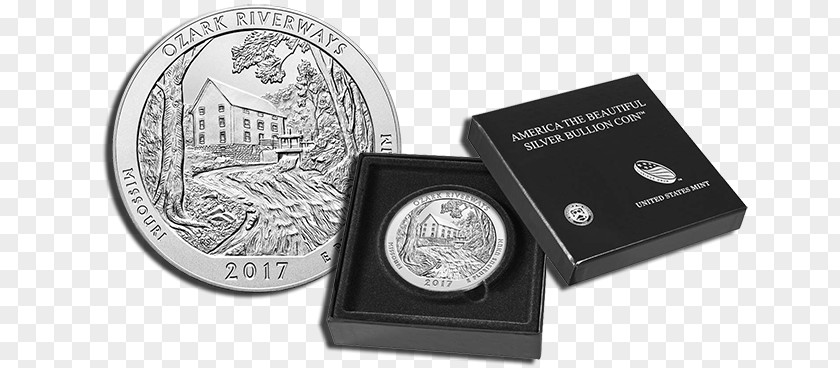Coin Pictured Rocks National Lakeshore Silver Quarter Mint PNG