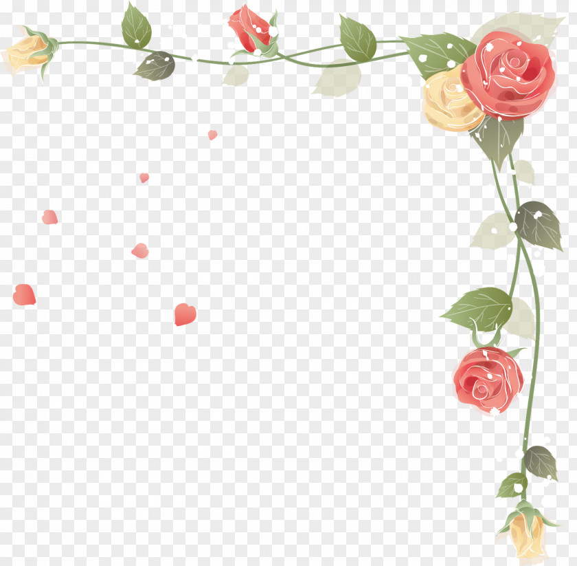 Floral Frame Rose Flower Stock Photography Clip Art PNG