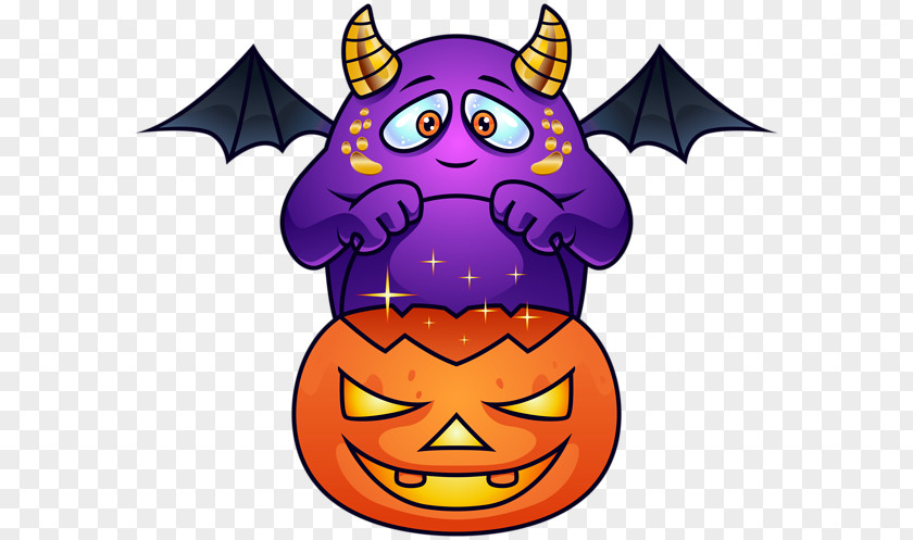 Moster Jack-o'-lantern Halloween Clip Art PNG