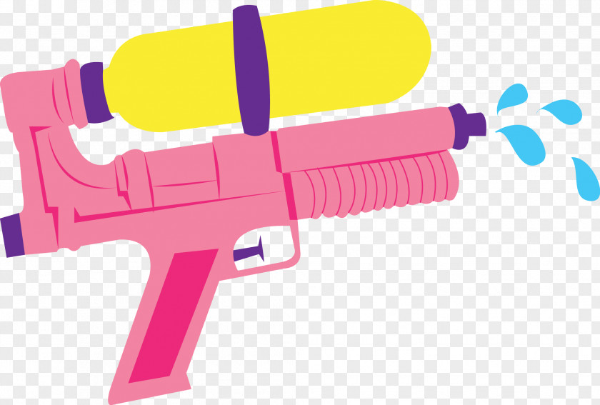Songkran Water Gun Firearm Toy Clip Art PNG
