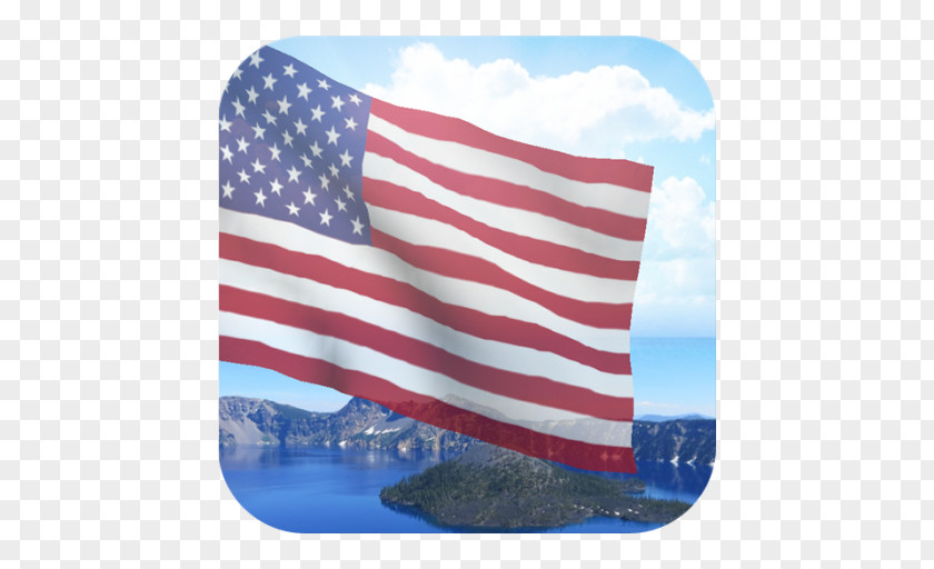 Flag Crater Lake Of The United States Flagpole Aluminium PNG
