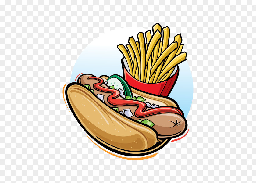 Hot Dog Fast Food French Fries Junk Hamburger PNG