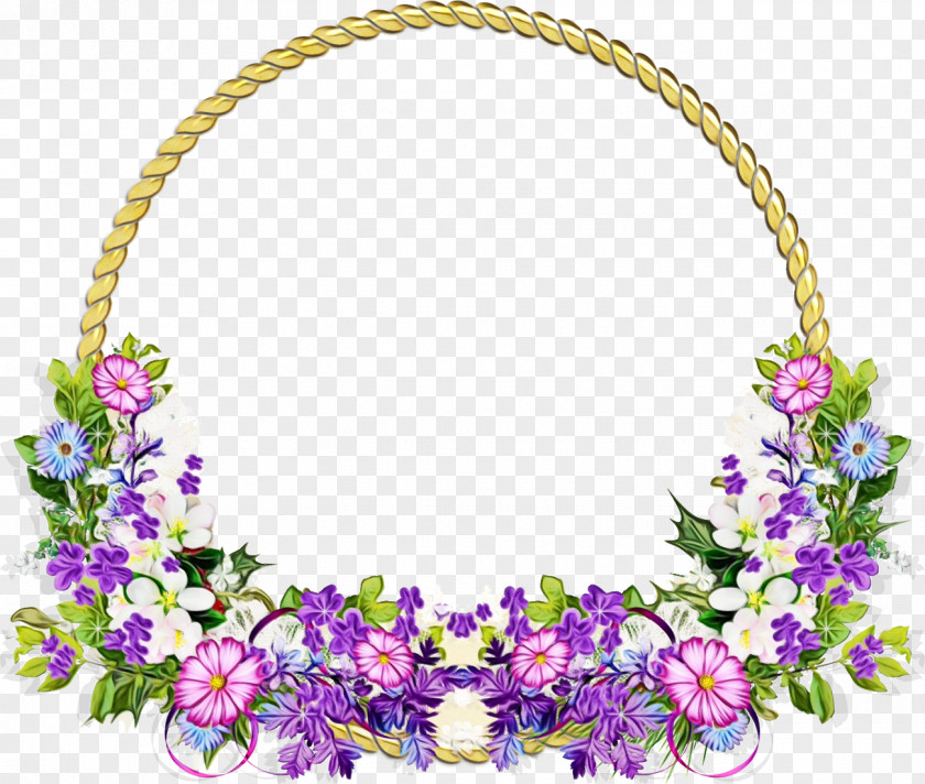 Lei Purple Violet Flower Plant PNG