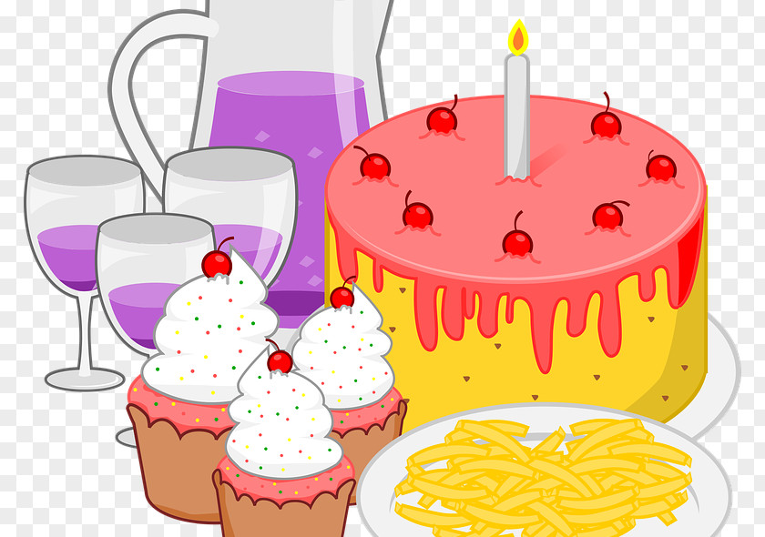 Party Birthday Cake Children's Clip Art PNG