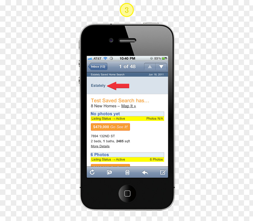 Smartphone IPhone 4S Responsive Web Design Mobile App Development PNG