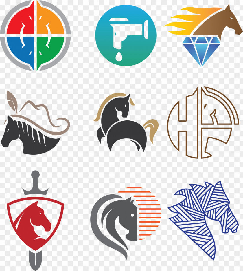 Vector Horse Logo Design Illustration PNG