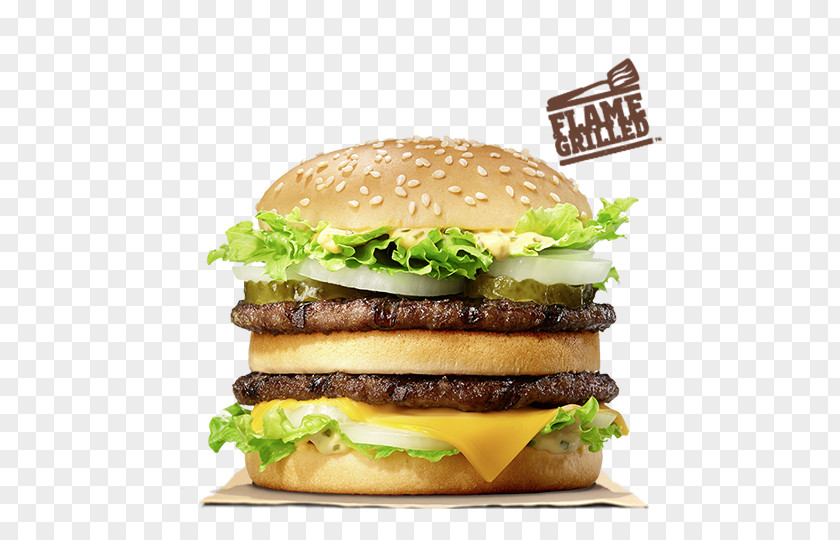 Big Burger King Hamburger Whopper Cheeseburger BK XXL PNG