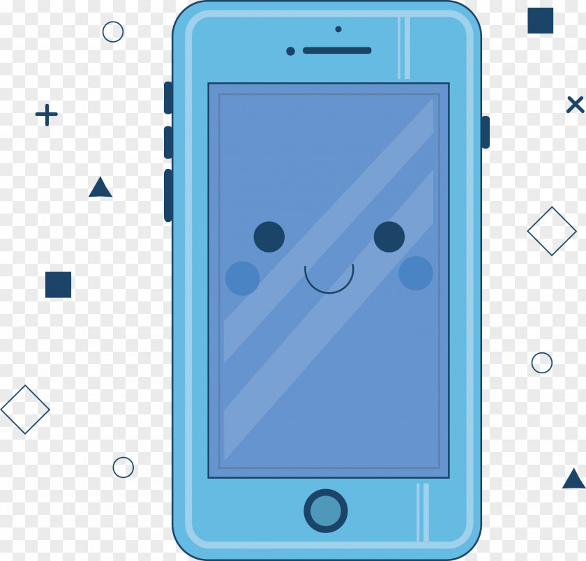 Blue Cell Phone Telephone Google Images Cartoon PNG