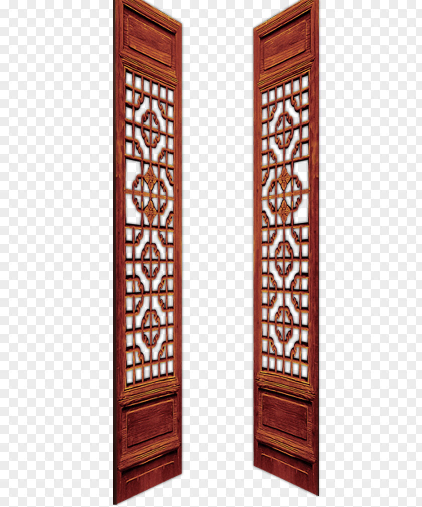 Classical Wooden Doors Furniture Door Room Divider Chinoiserie PNG