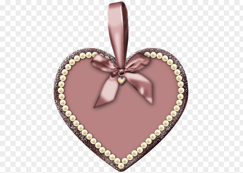 Heart-shaped Ornaments Heart Pink Clip Art PNG