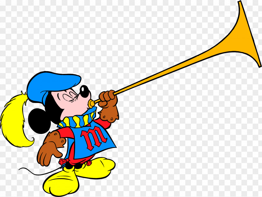 Trumpet Mickey Mouse Daisy Duck Donald Minnie Clip Art PNG