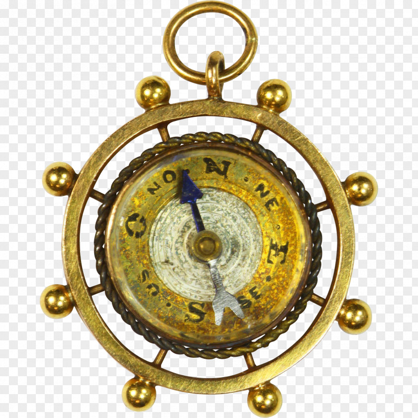 Brass Clock 01504 PNG