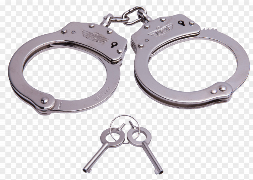 Chain Link Handcuffs Uzi Smith & Wesson Steel PNG