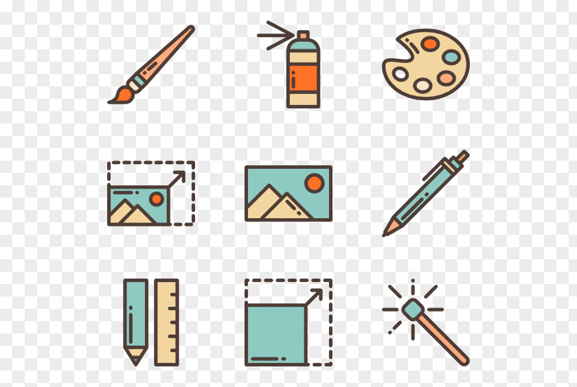 Editing Tools Line Clip Art PNG