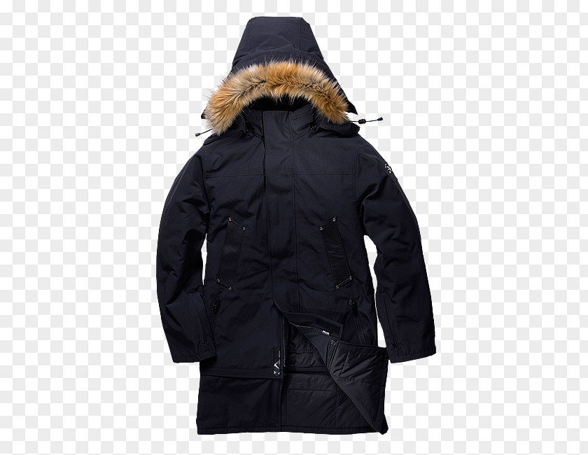 GroundBreaking Coat Parka Glove Scarf Leather PNG