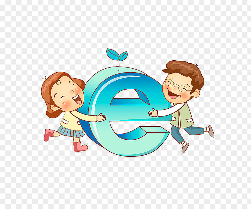 Holding The Letter E Cartoon PNG
