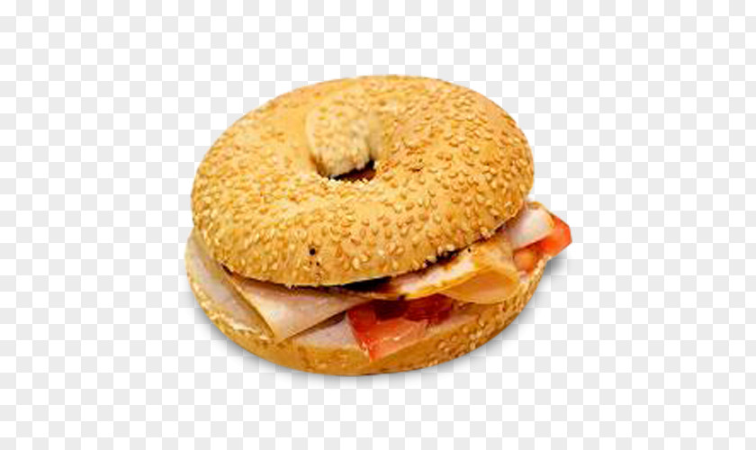Cream Cheese Bagel Breakfast Sandwich Ham And Fast Food Bocadillo PNG