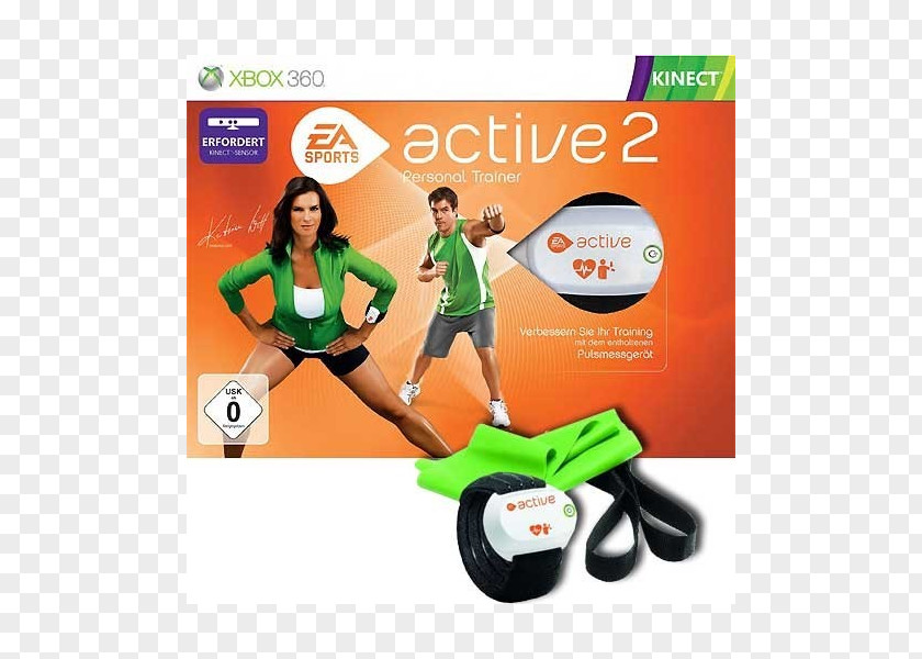 Electronic Arts Xbox 360 EA Sports Active 2 Wii Kinect PNG