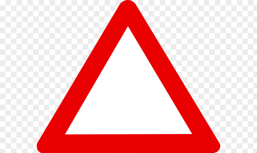 Free Stock Triangle Warning Sign Traffic Yield Clip Art PNG