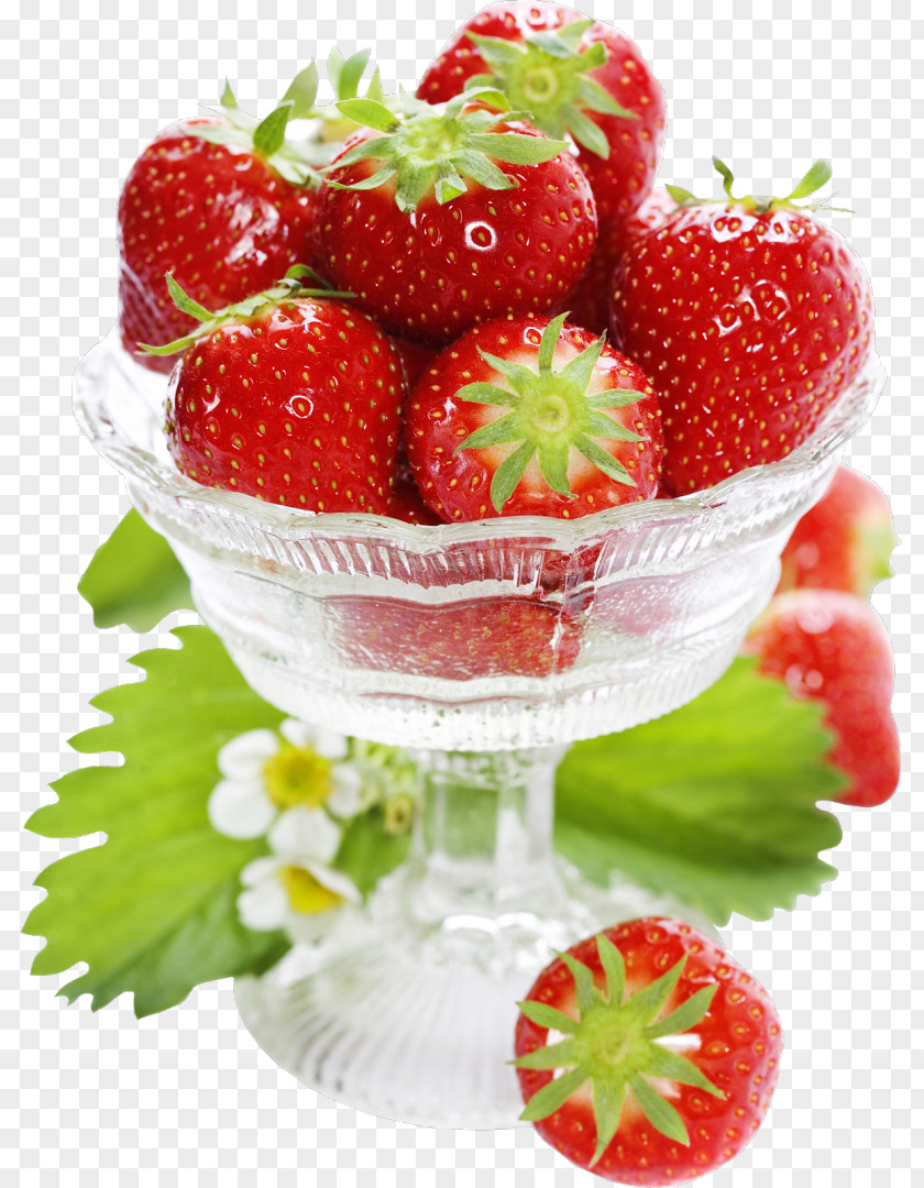 Glass Bowl Flower Food Fruit PNG