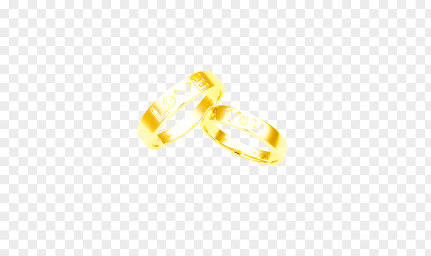 Valentine's Day Wedding Ring Gold PNG